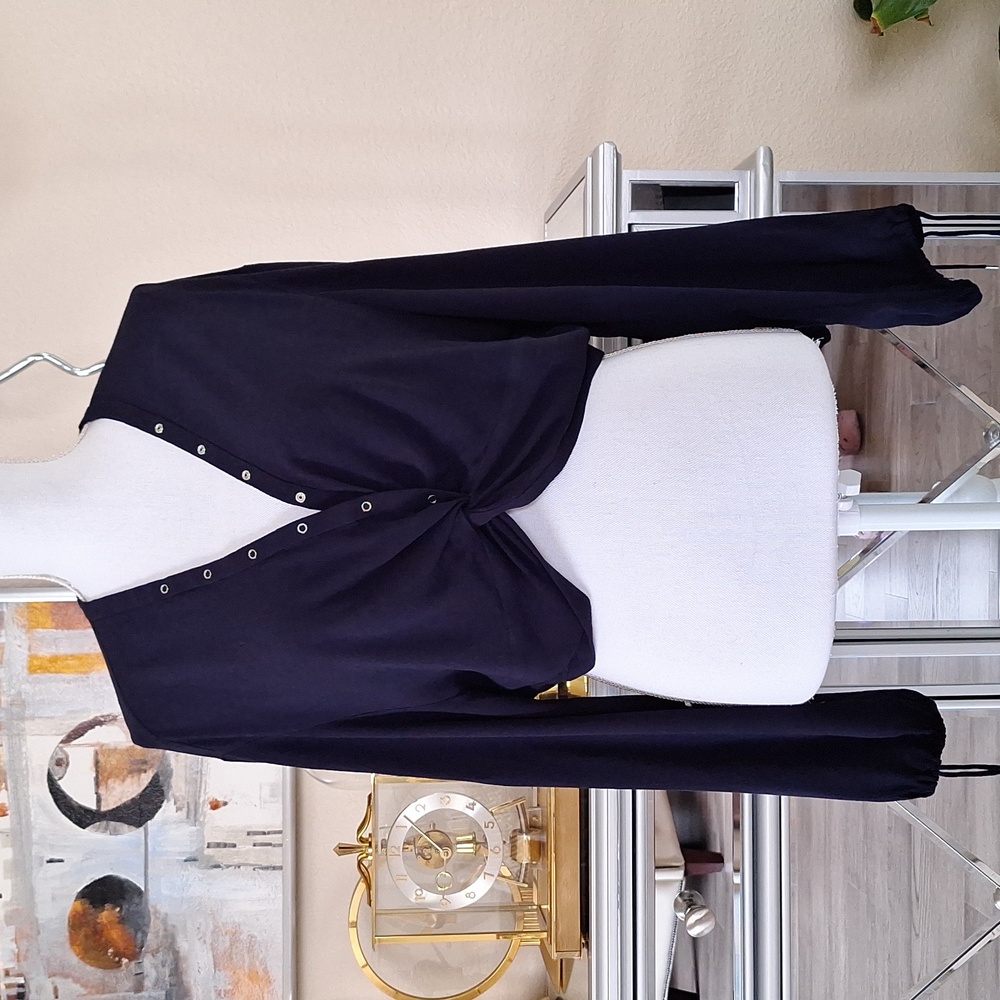 Dion Lee Cropped Twist Placket Top Medium